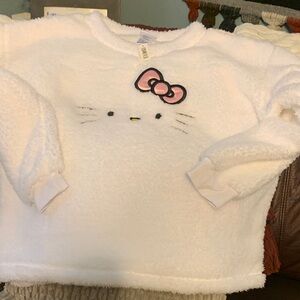 Hello Kitty Fuzzy White Sweater for Kids